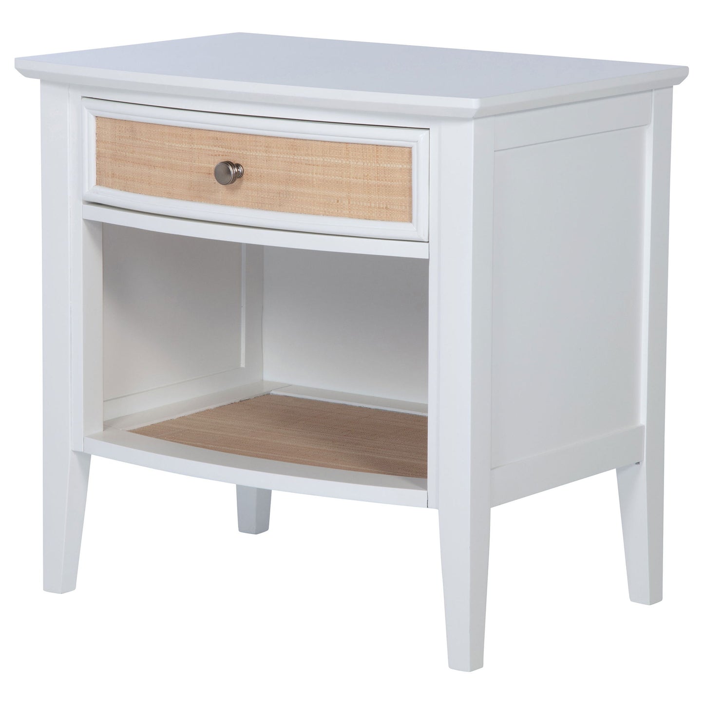 Talia - 1 Drawer Nightstand - White - The Sleep Loft - Online Mattress Showroom NYC