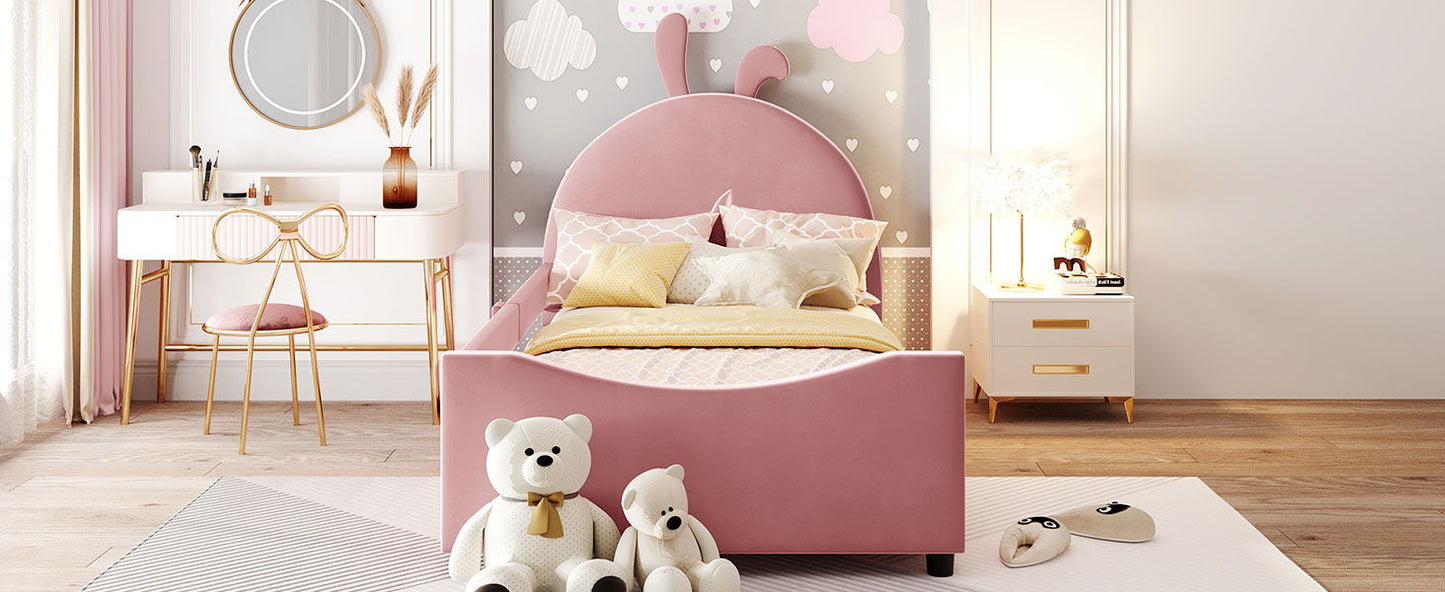 Upholstered Daybed With Rabbit Ear Shaped Headboard - The Sleep Loft - Online Mattress Showroom NYC