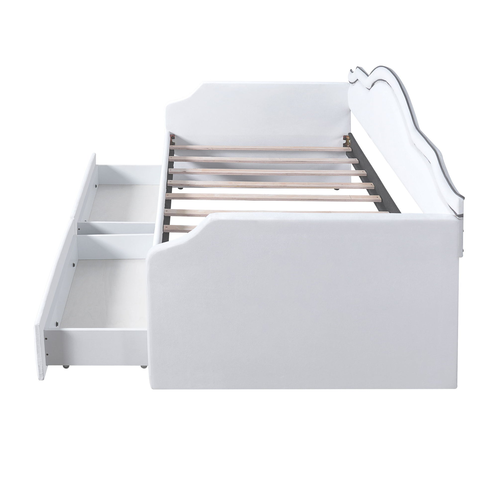 Upholstered Daybed With LED Lights And 2 Drawersme - The Sleep Loft - Online Mattress Showroom NYC