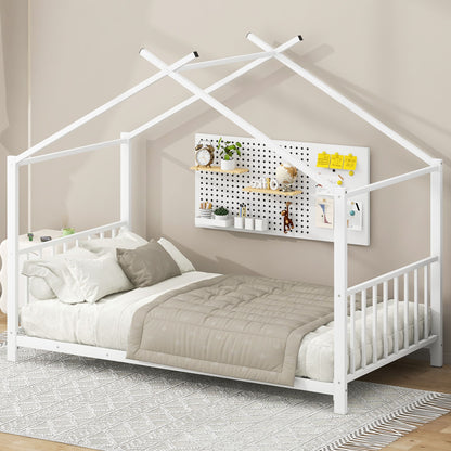 Metal House Platform Bed With Modern Design And Durable Frame - The Sleep Loft - Online Mattress Showroom NYC