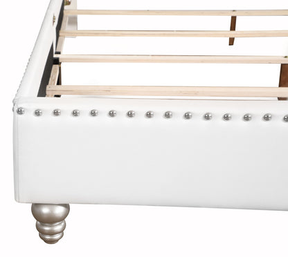 Elegant Transitional Upholstered Bed - The Sleep Loft - Online Mattress Showroom NYC