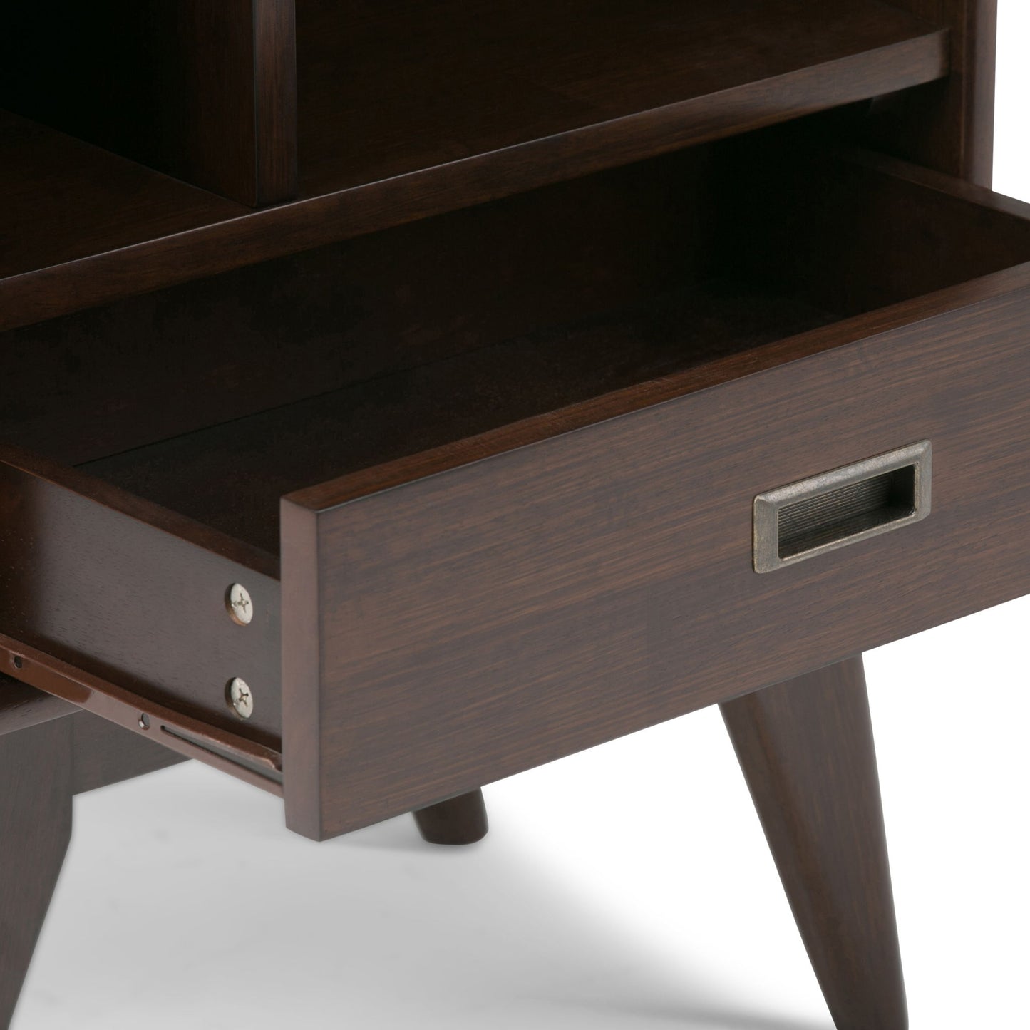 Draper - Mid Century Wide Bookcase And Storage Unit - The Sleep Loft - Online Mattress Showroom NYC