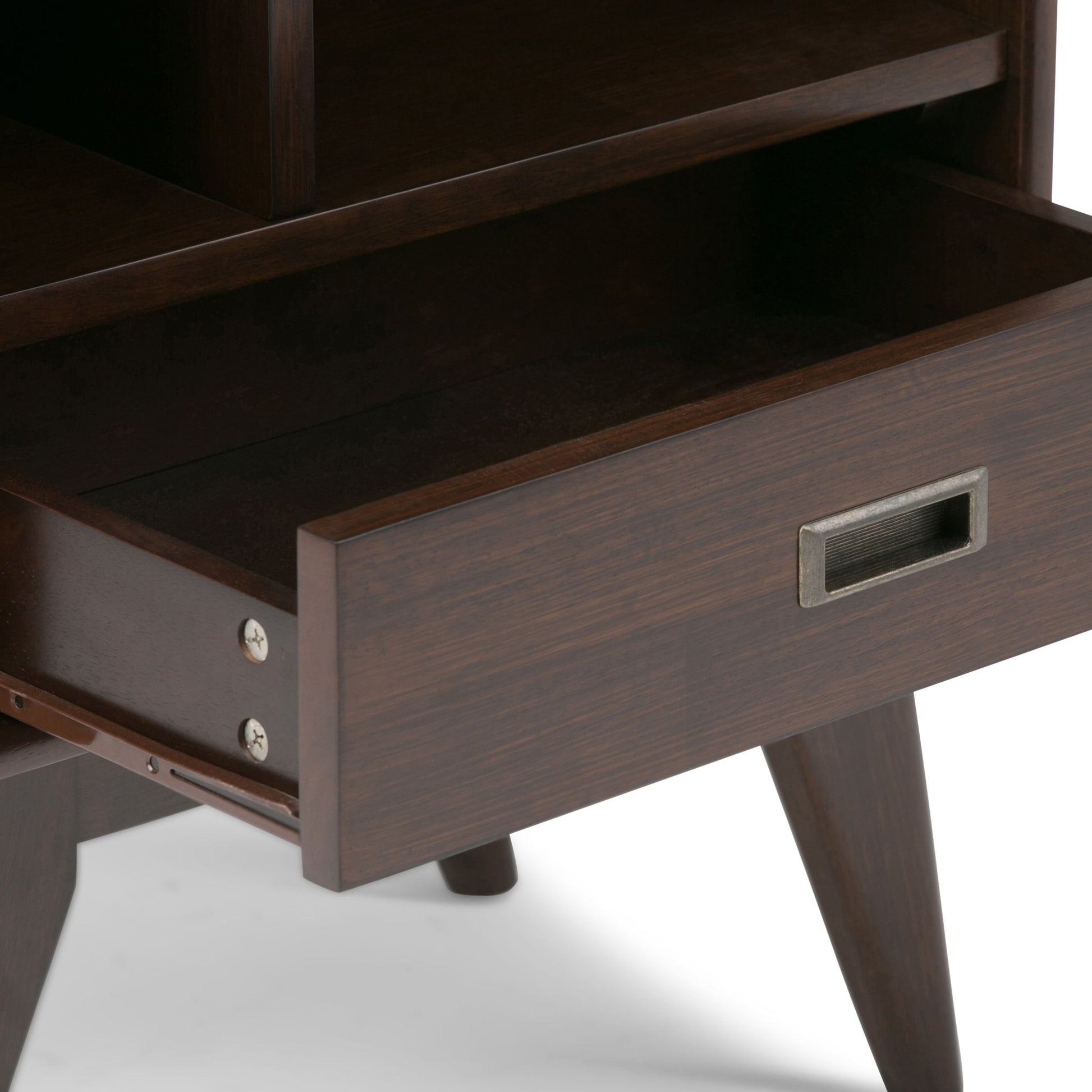 Draper - Mid Century Wide Bookcase And Storage Unit - The Sleep Loft - Online Mattress Showroom NYC