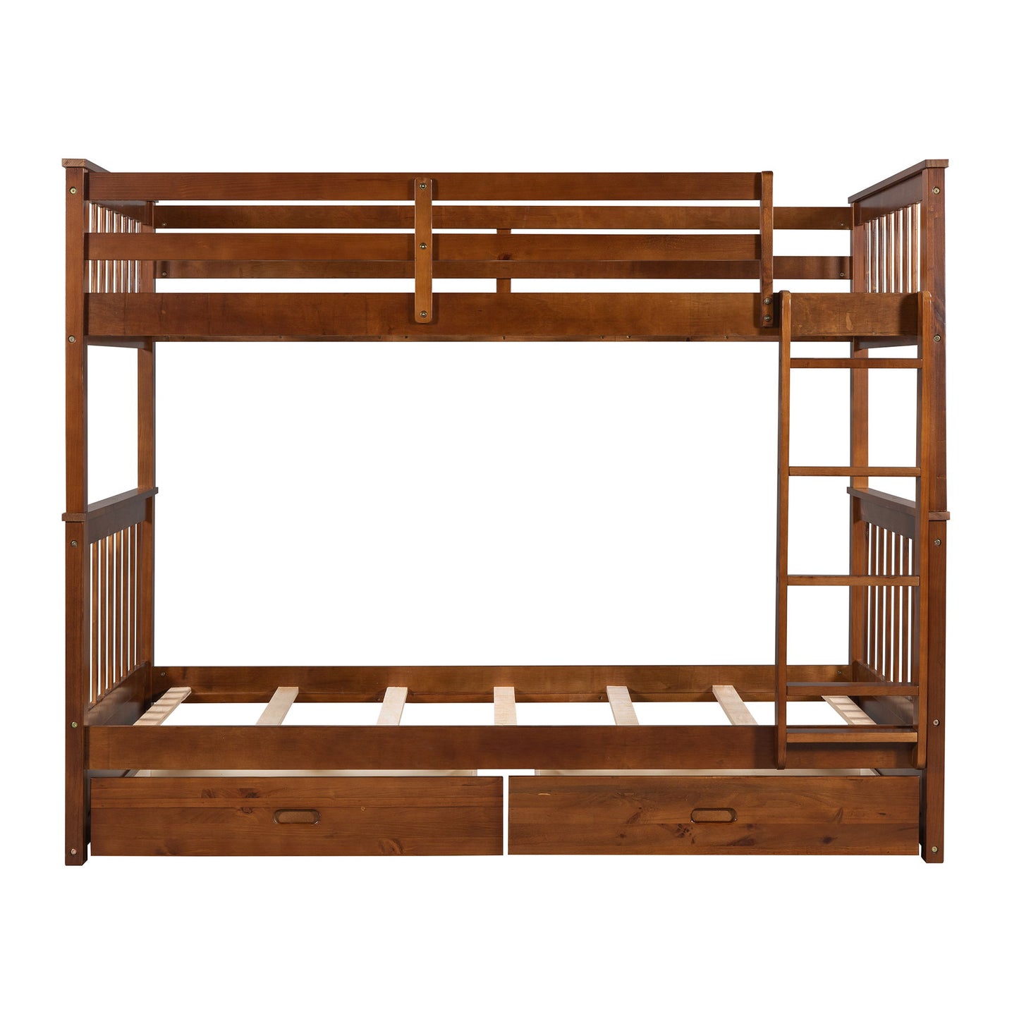 Bunk Bed With Ladders And 2 Storage Drawers - The Sleep Loft - Online Mattress Showroom NYC