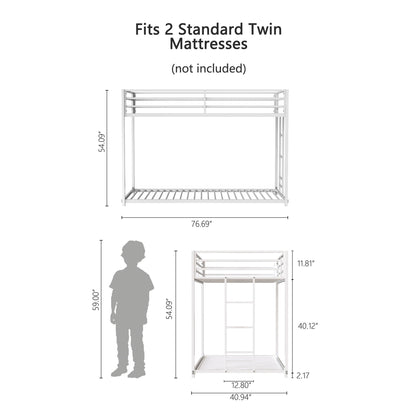 Adam - Metal Bunk Bed - The Sleep Loft - Online Mattress Showroom NYC