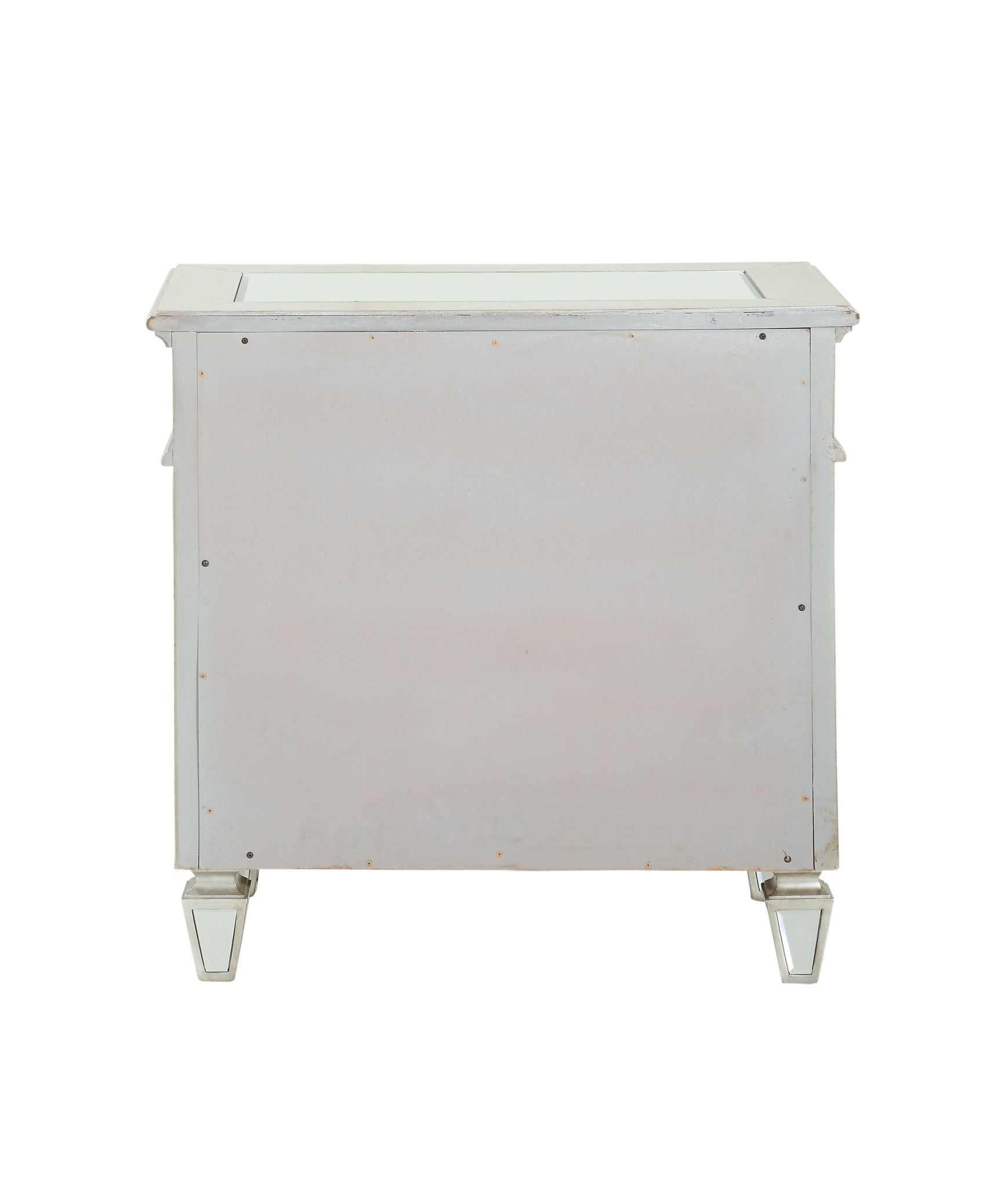 Varian - Mirrored Nightstand - Silver - The Sleep Loft - Online Mattress Showroom NYC