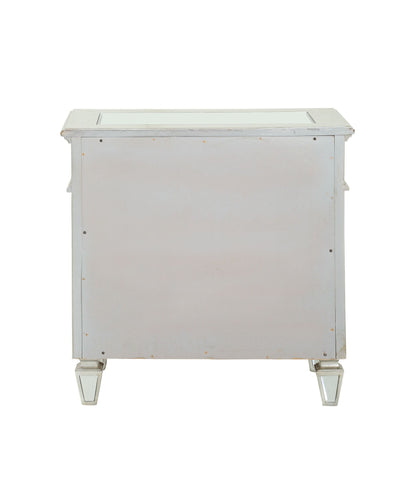 Varian - Mirrored Nightstand - Silver - The Sleep Loft - Online Mattress Showroom NYC