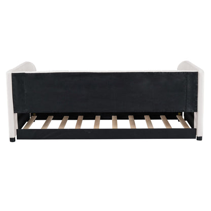 Upholstered Daybed With Ergonomic Design Backrest - The Sleep Loft - Online Mattress Showroom NYC