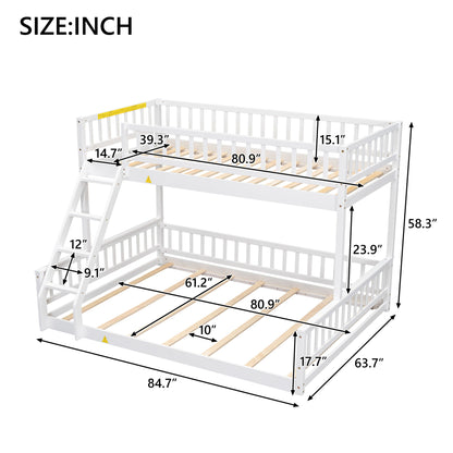Bunk Bed With Ladder And Guardrails - The Sleep Loft - Online Mattress Showroom NYC