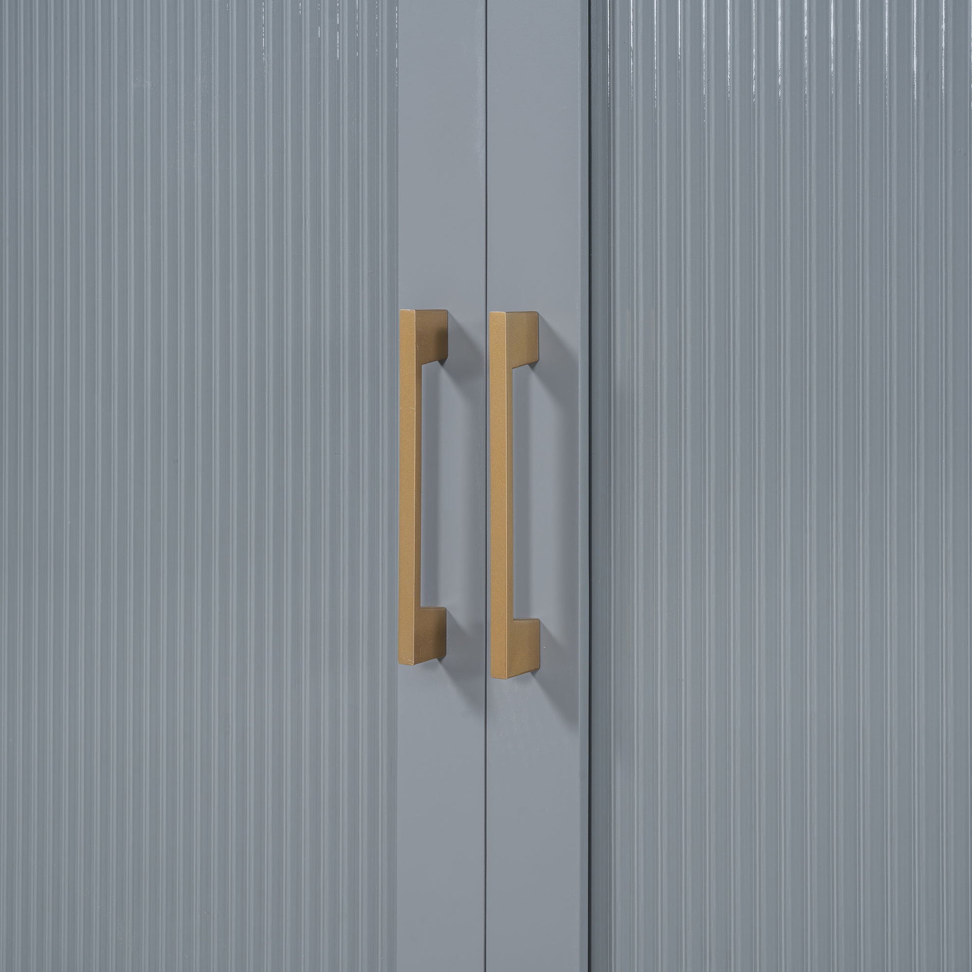 Murphy Bed With Frosted Glass Doors Design, Fake Drawers, Metal Legs - The Sleep Loft - Online Mattress Showroom NYC