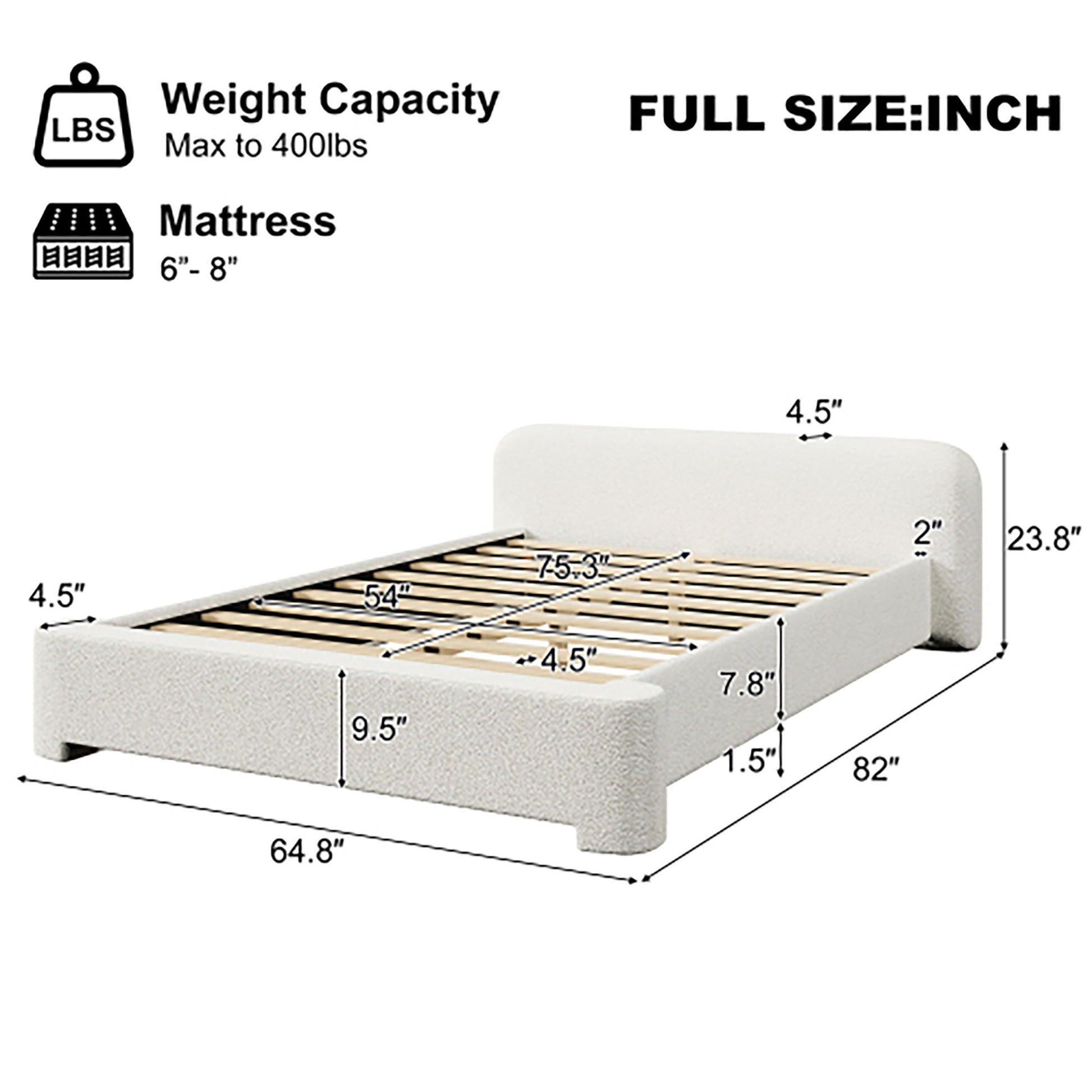 Cozy Bouce Upholstered Bed - The Sleep Loft - Online Mattress Showroom NYC