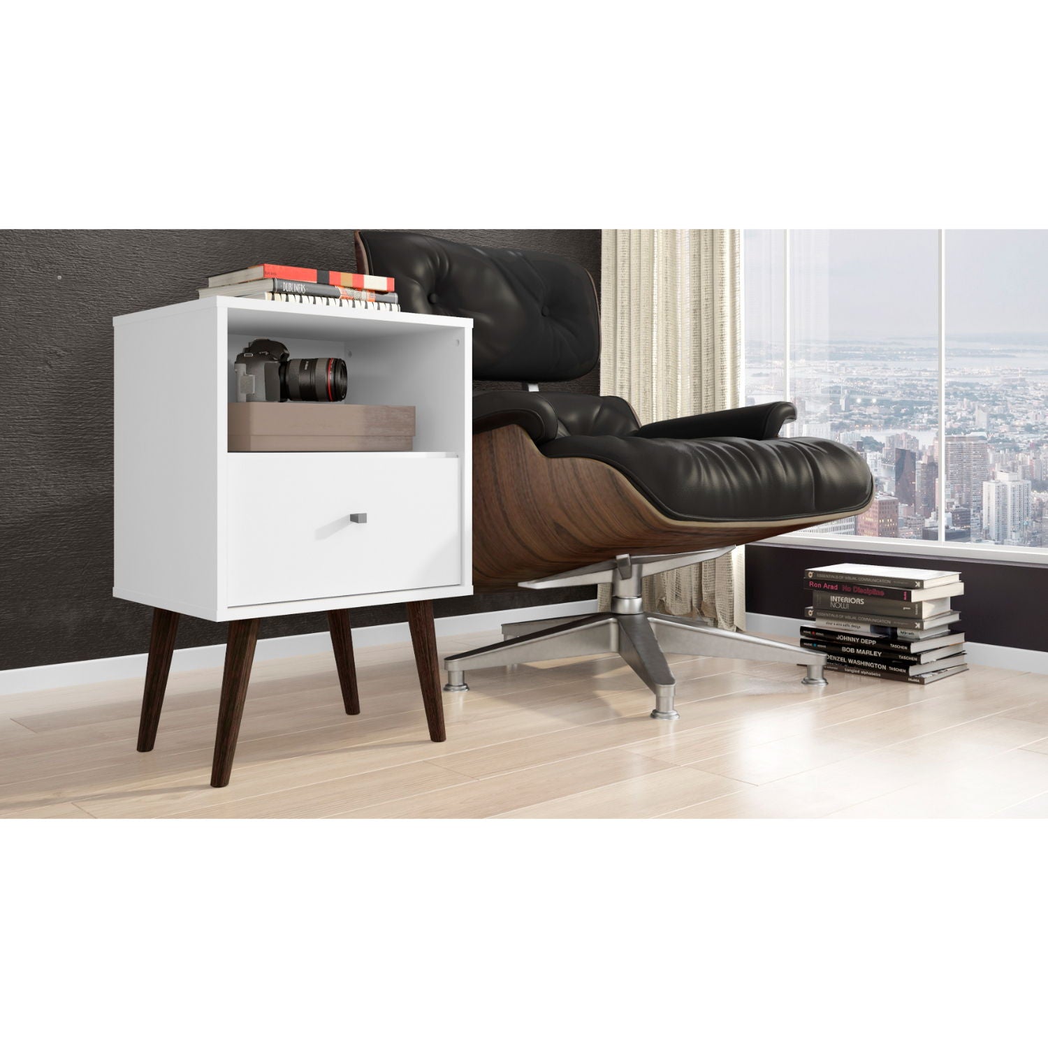 Liberty - Nightstand 1 Drawer - The Sleep Loft - Online Mattress Showroom NYC