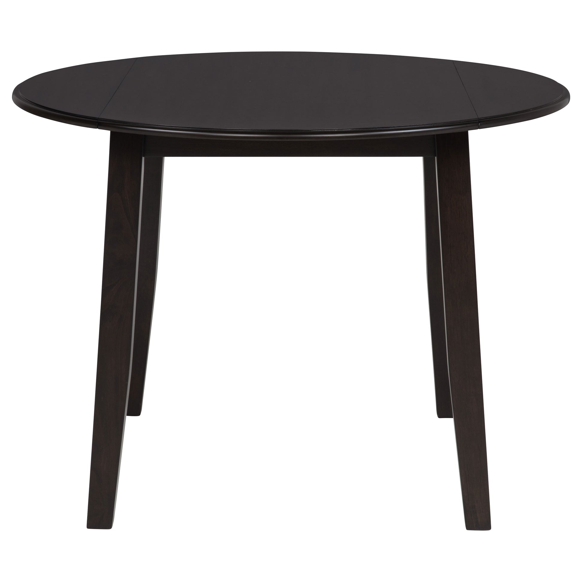 Catley 5-piece Round Drop Leaf Dining Table Set Dark Coffee