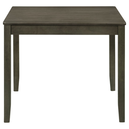 Parkwood 5-piece Square Dining Table Set Dark Ash Brown