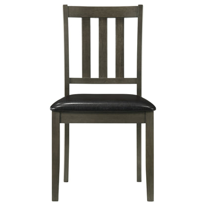 Parkwood 5-piece Square Dining Table Set Dark Ash Brown