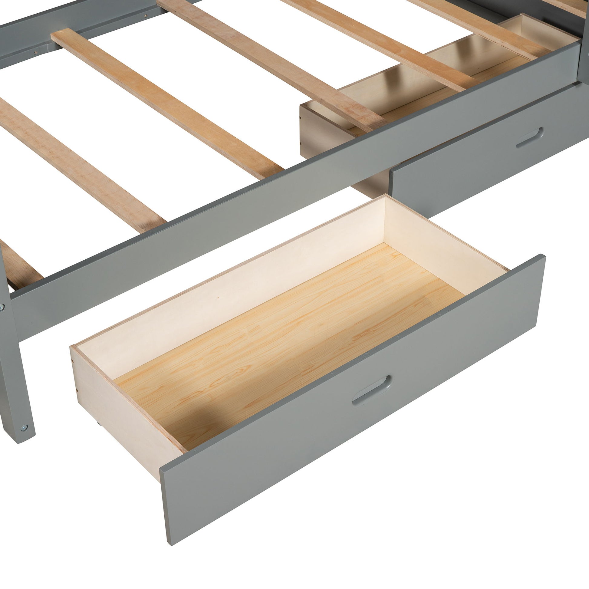 Bunk Bed With Ladders And 2 Storage Drawers - The Sleep Loft - Online Mattress Showroom NYC