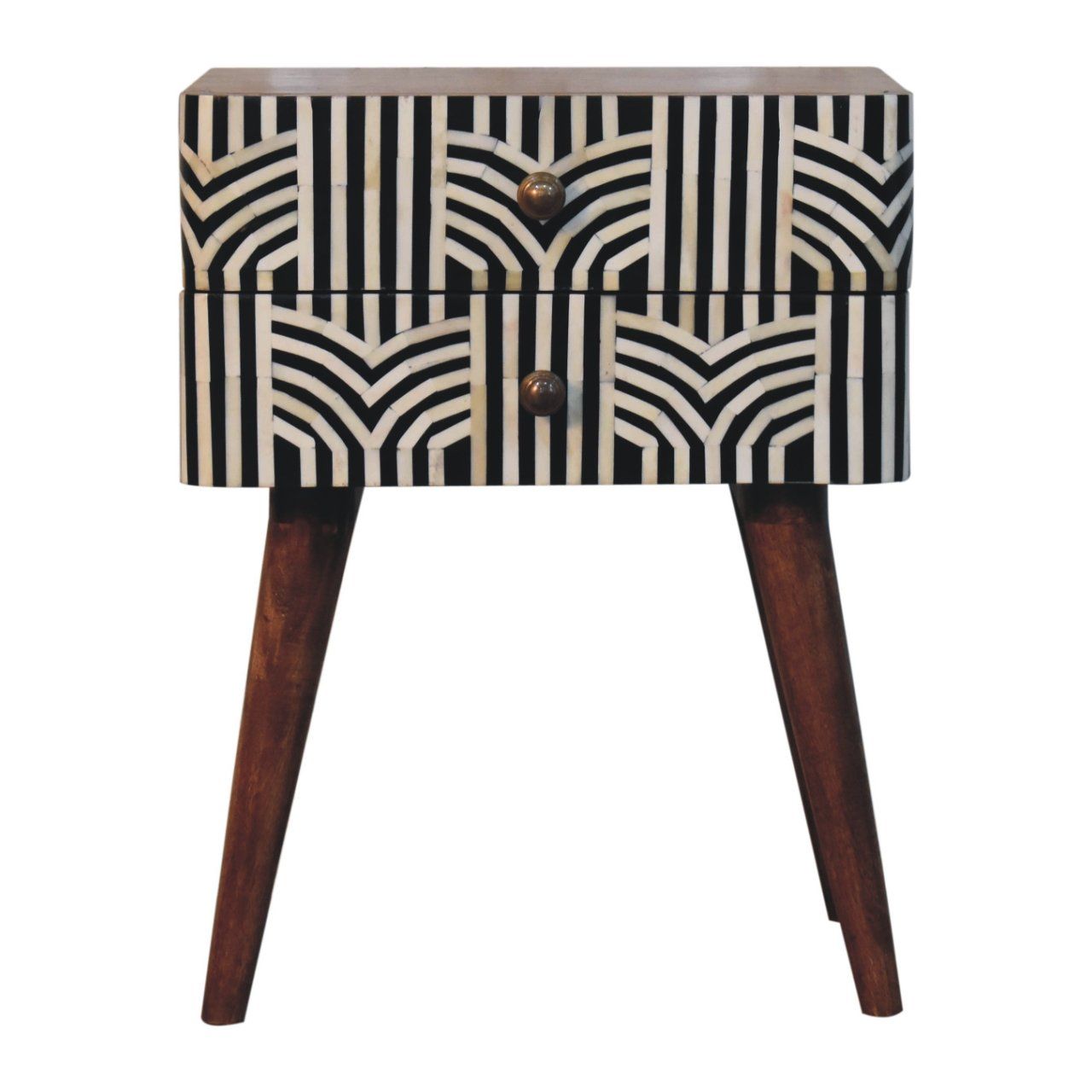 Edessa Bone Inlay Bedside - The Sleep Loft - Online Mattress Showroom NYC