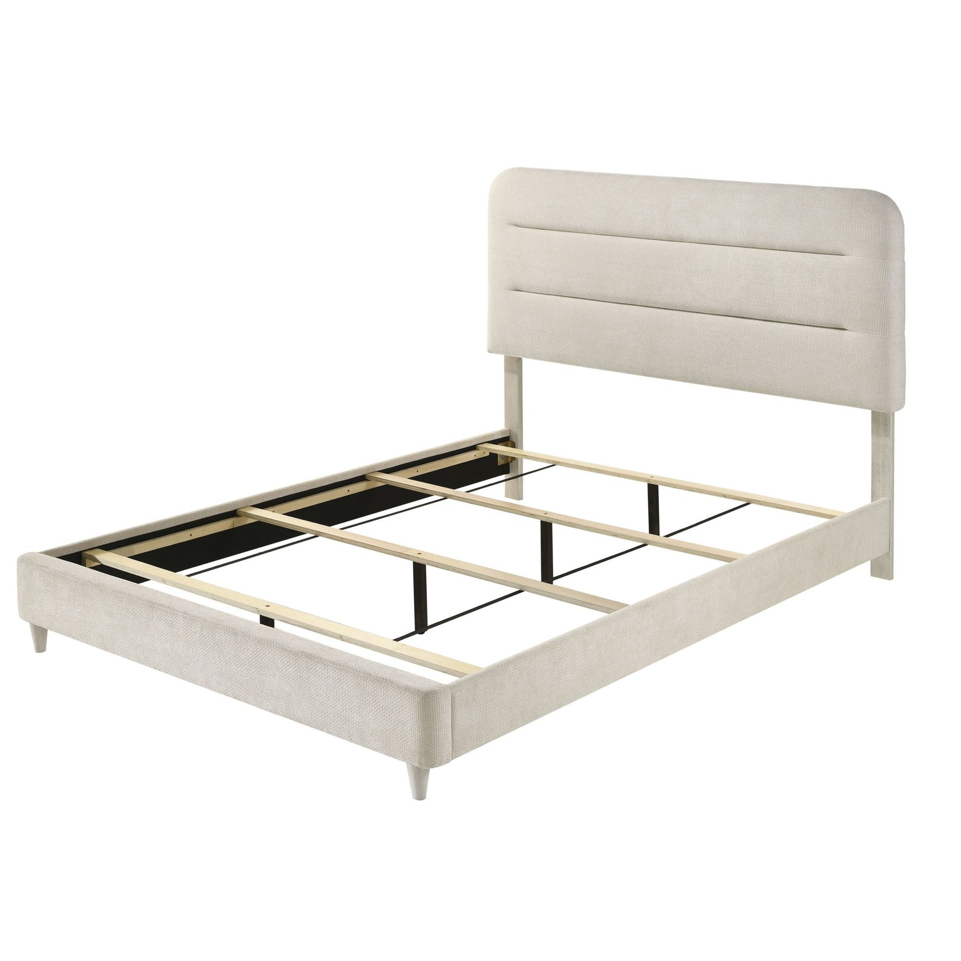 Upholstered Panel Bed, Sleek Lines - The Sleep Loft - Online Mattress Showroom NYC