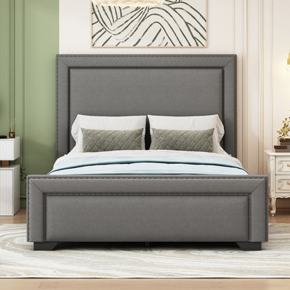 Upholstered Bed With Slats Support, No Box Spring Needed - The Sleep Loft - Online Mattress Showroom NYC