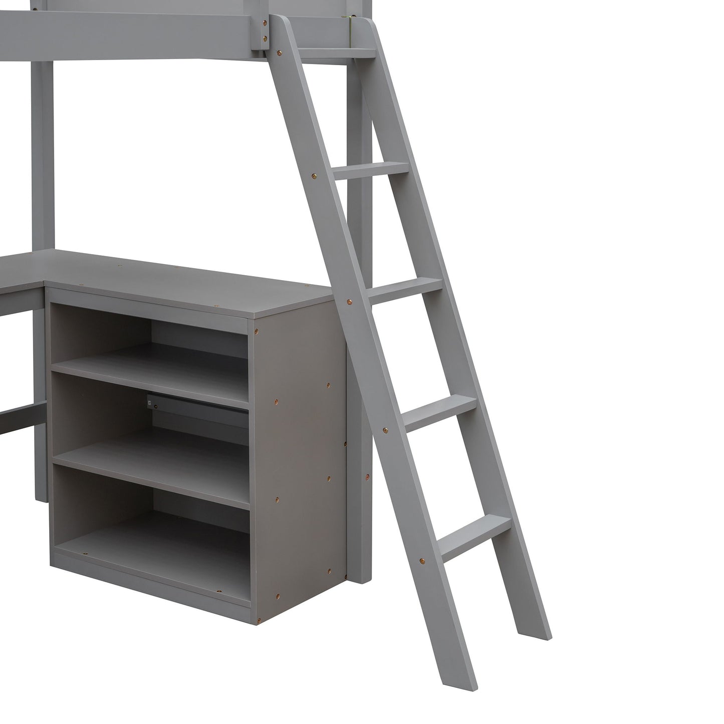 Loft Bed With Shelves With Desk - The Sleep Loft - Online Mattress Showroom NYC