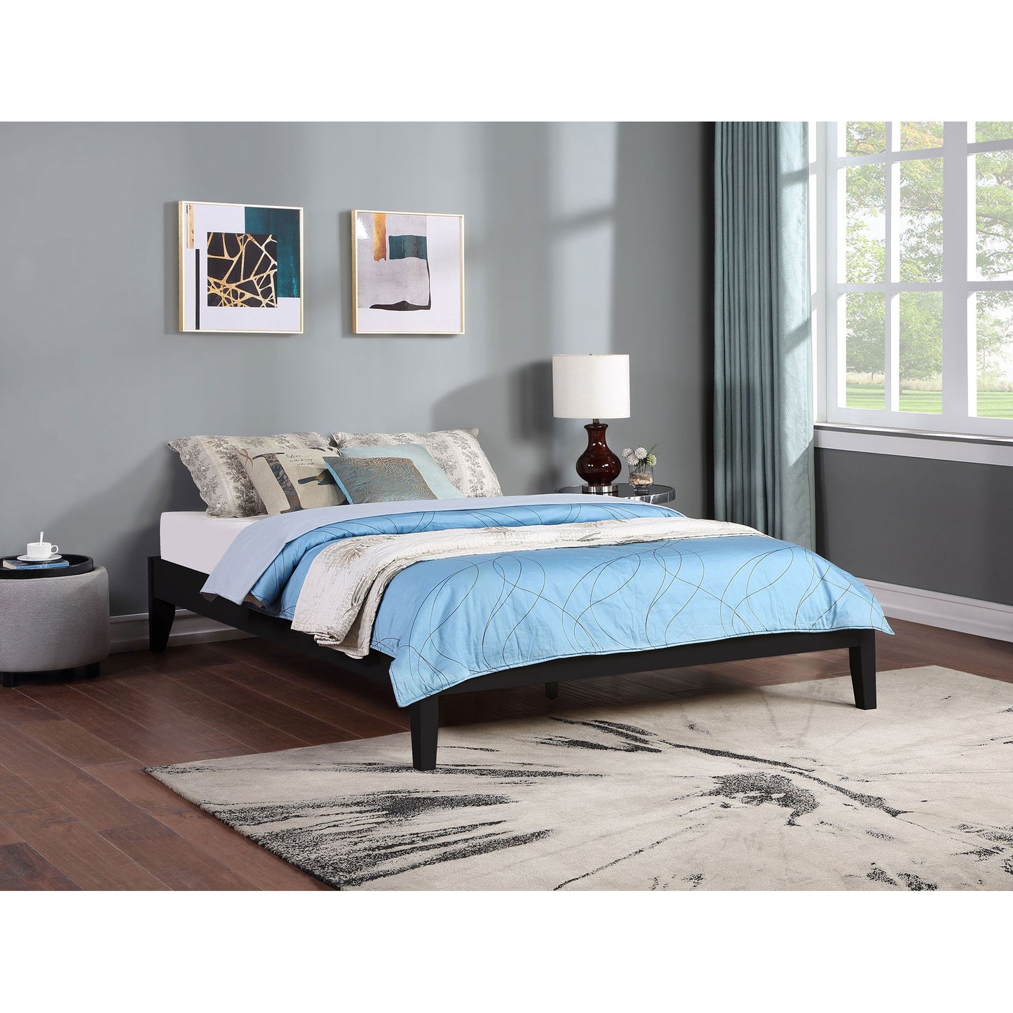 Ridgeview - Queen Storage Panel Bed With Low Profile Design - Black - The Sleep Loft - Online Mattress Showroom NYC