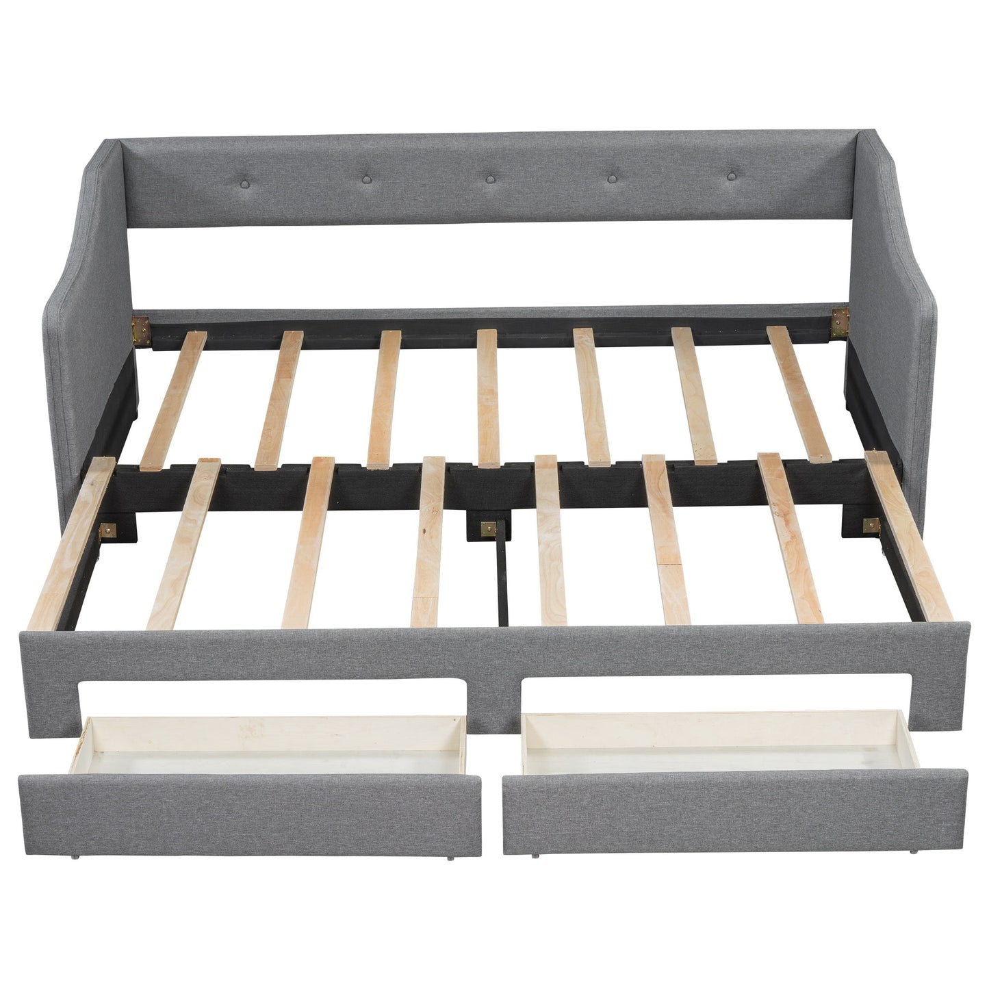 Upholstered Daybed With 2 Drawers - The Sleep Loft - Online Mattress Showroom NYC