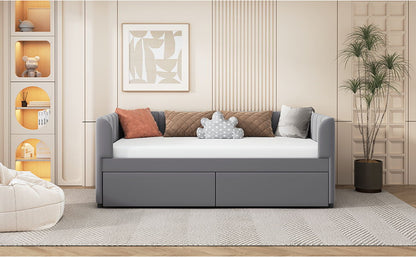 Upholstered Daybed With Ergonomic Design Backrest - The Sleep Loft - Online Mattress Showroom NYC