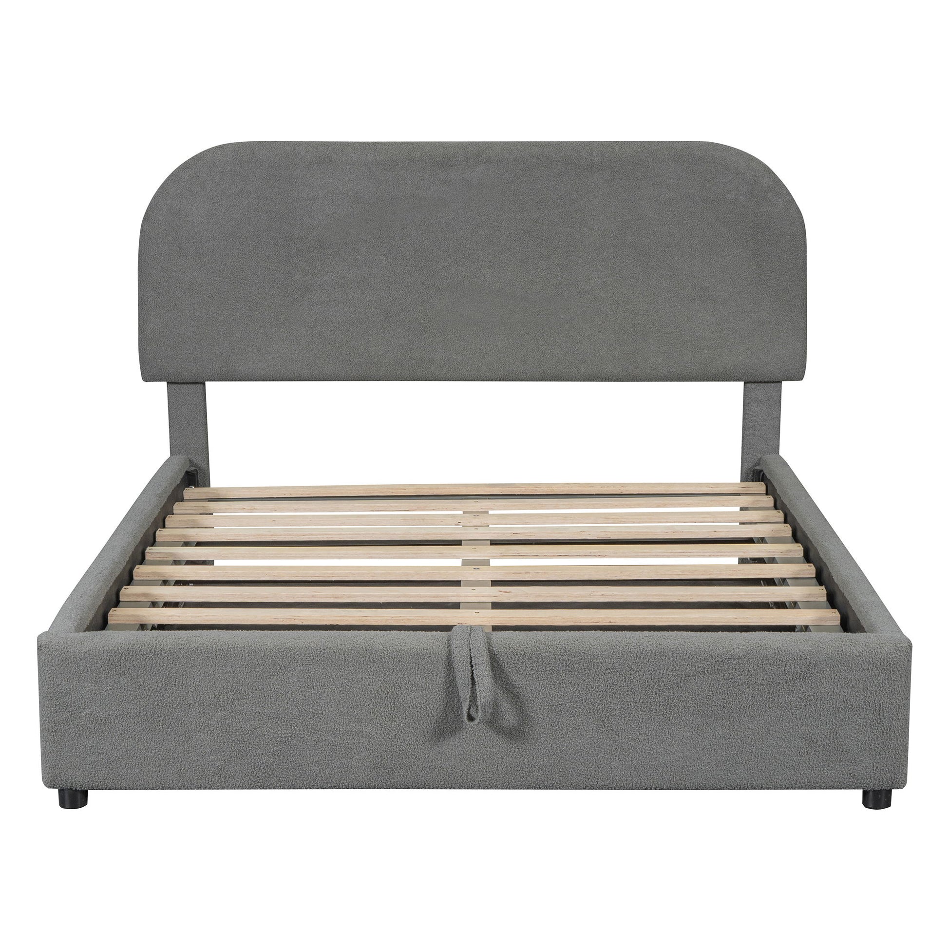 Upholstered Platform Bed With Hydraulic Storage System - The Sleep Loft - Online Mattress Showroom NYC