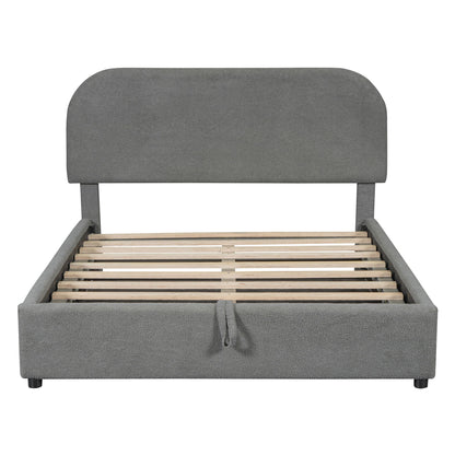 Upholstered Platform Bed With Hydraulic Storage System - The Sleep Loft - Online Mattress Showroom NYC