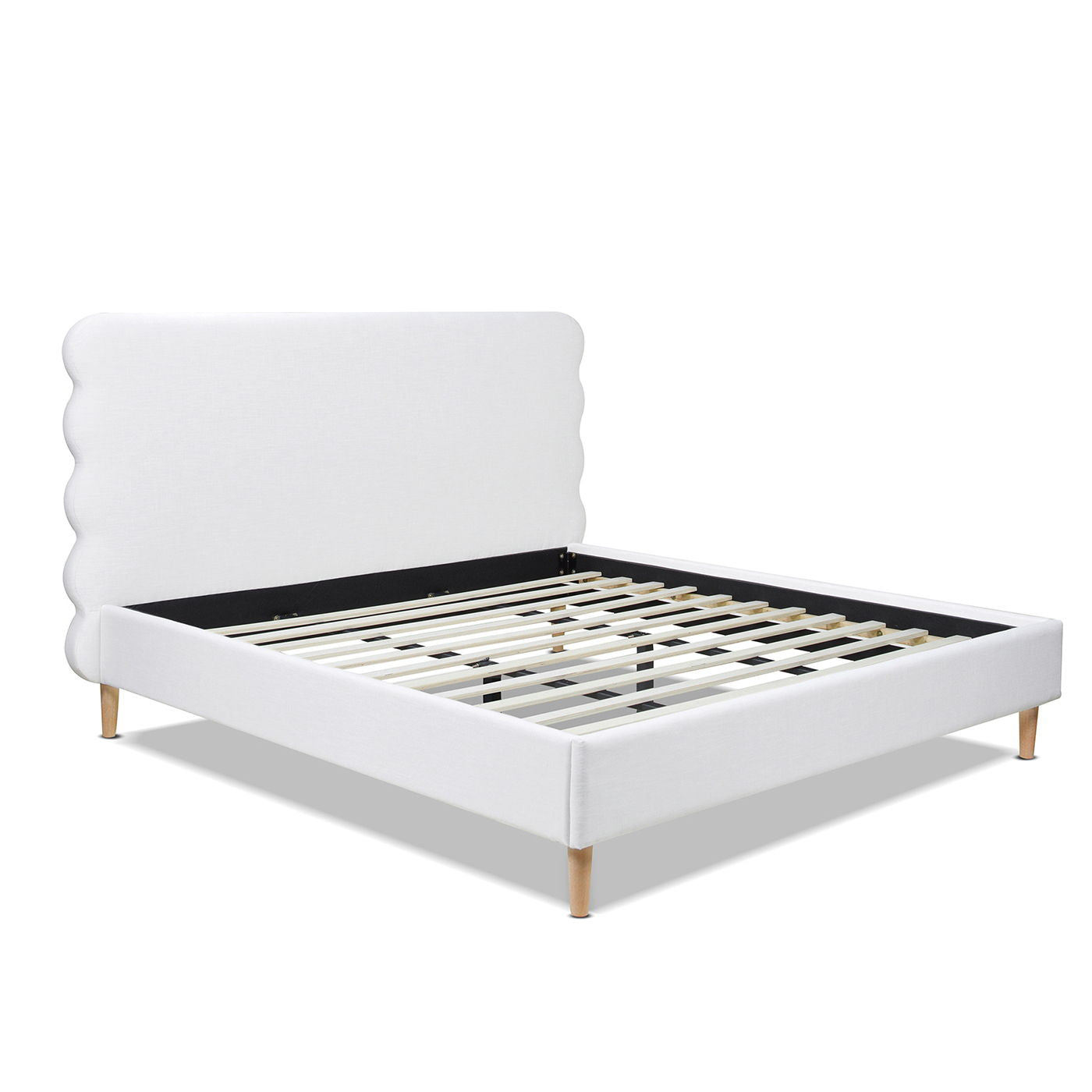 Stockholm - Modern Wavy Headboard Platform Bed - The Sleep Loft - Online Mattress Showroom NYC