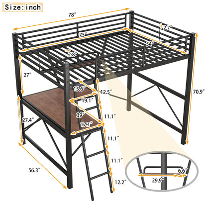 Loft Bed With Desk And Shelf, Modern Design - The Sleep Loft - Online Mattress Showroom NYC