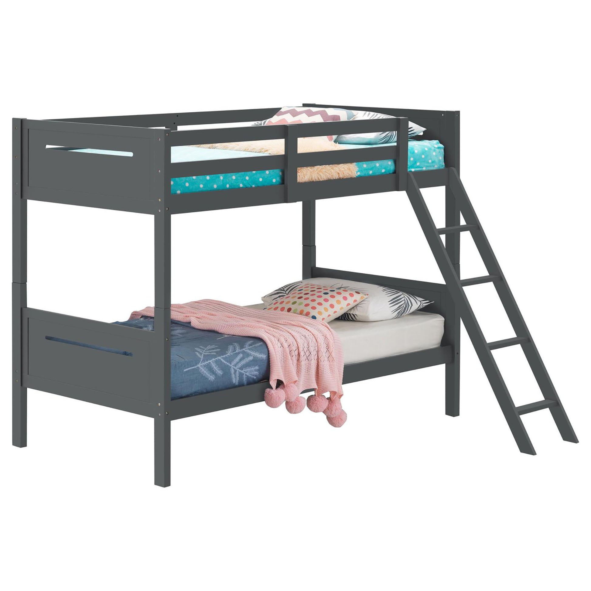 Bunk Bed With Built In Ladder, Safety Guardrails And Angled Access Step - The Sleep Loft - Online Mattress Showroom NYC