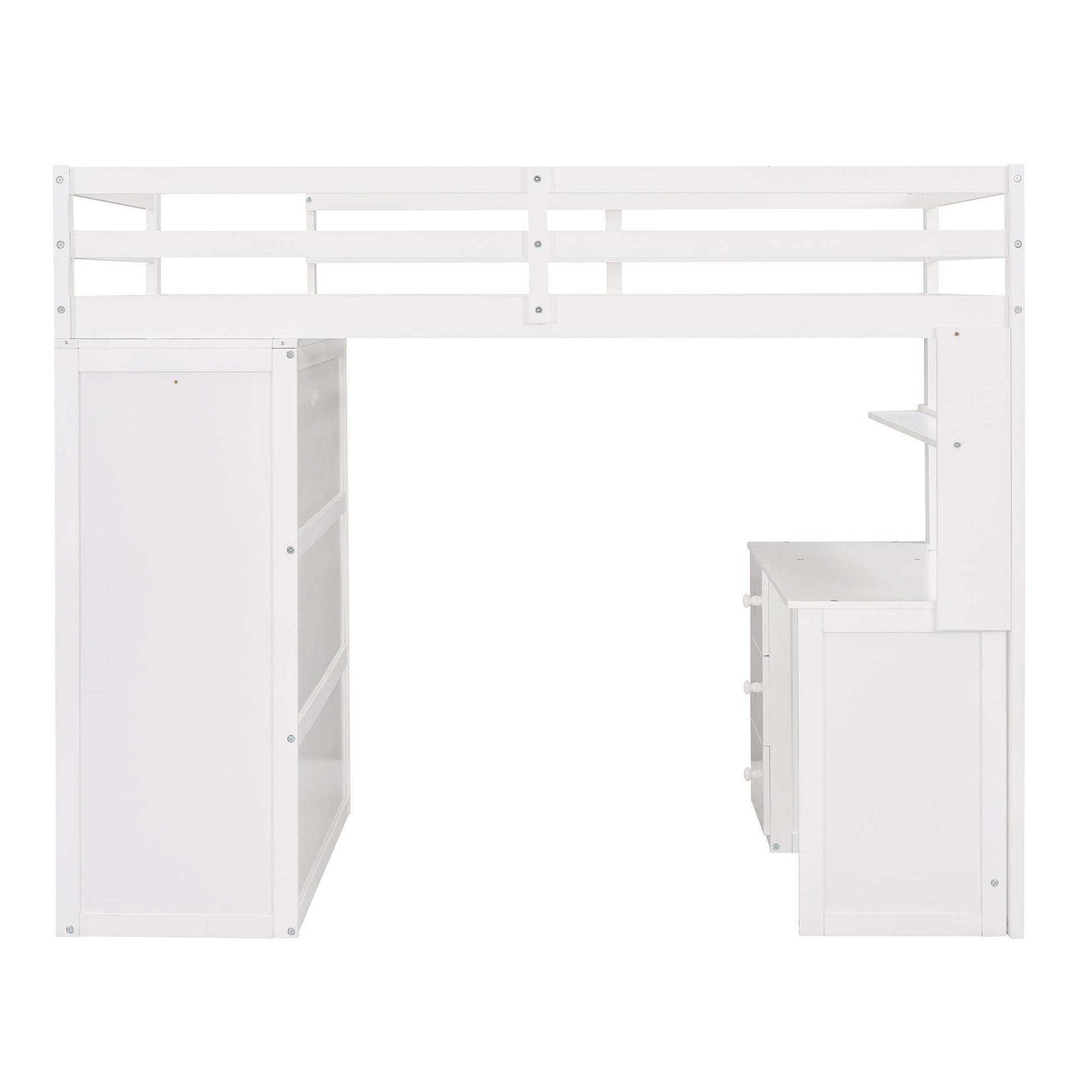 Loft Bed With Drawers, Desk, And Wardrobe - The Sleep Loft - Online Mattress Showroom NYC