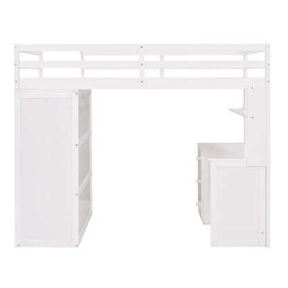 Loft Bed With Drawers, Desk, And Wardrobe - The Sleep Loft - Online Mattress Showroom NYC