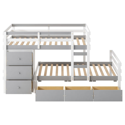 Loft Bunk Bed With Drawers And Ladder - The Sleep Loft - Online Mattress Showroom NYC