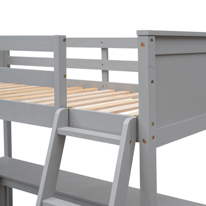 Loft Bed With Shelves With Desk - The Sleep Loft - Online Mattress Showroom NYC