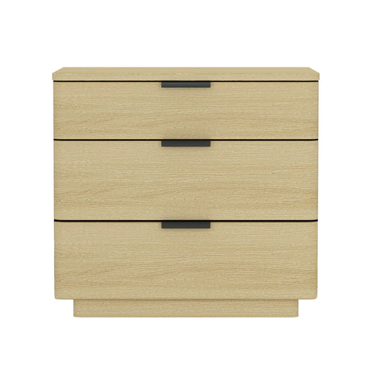 Payton - Nightstand & 3 Drawers - Oak - The Sleep Loft - Online Mattress Showroom NYC