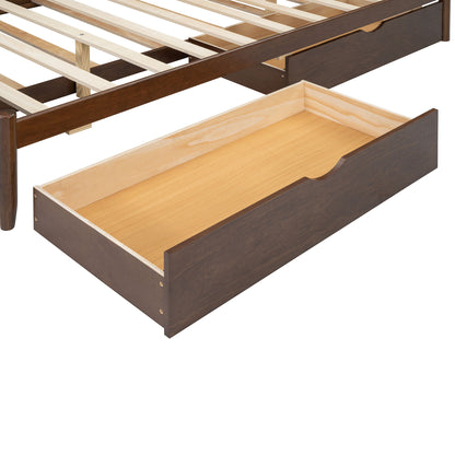 Platform Bed With With 2 Big Drawers And Trundle - The Sleep Loft - Online Mattress Showroom NYC