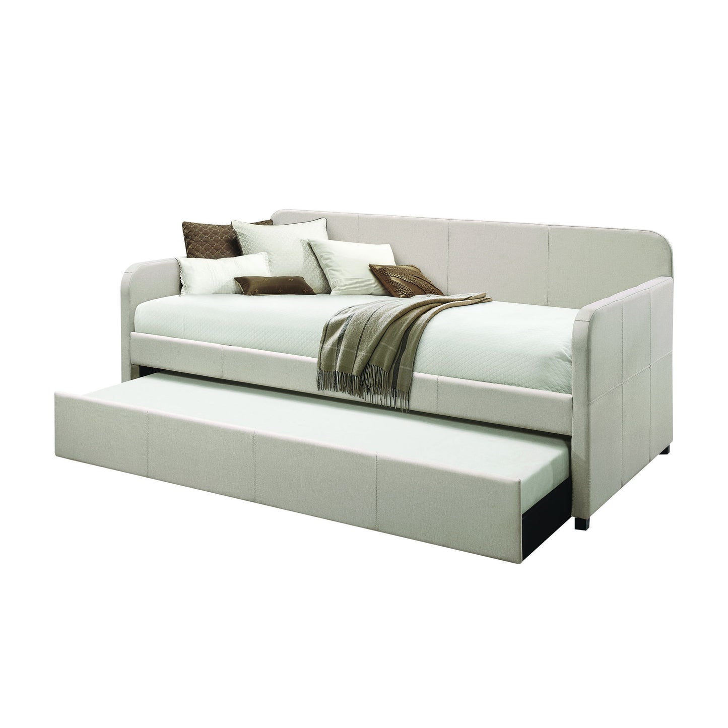Jagger - Twin Daybed With Trundle - Fog - The Sleep Loft - Online Mattress Showroom NYC