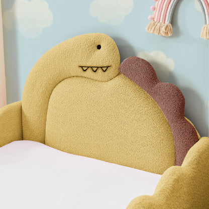 Cute Dinosaur Shaped Bed With Safety Guardrail, Toddler Frame - The Sleep Loft - Online Mattress Showroom NYC