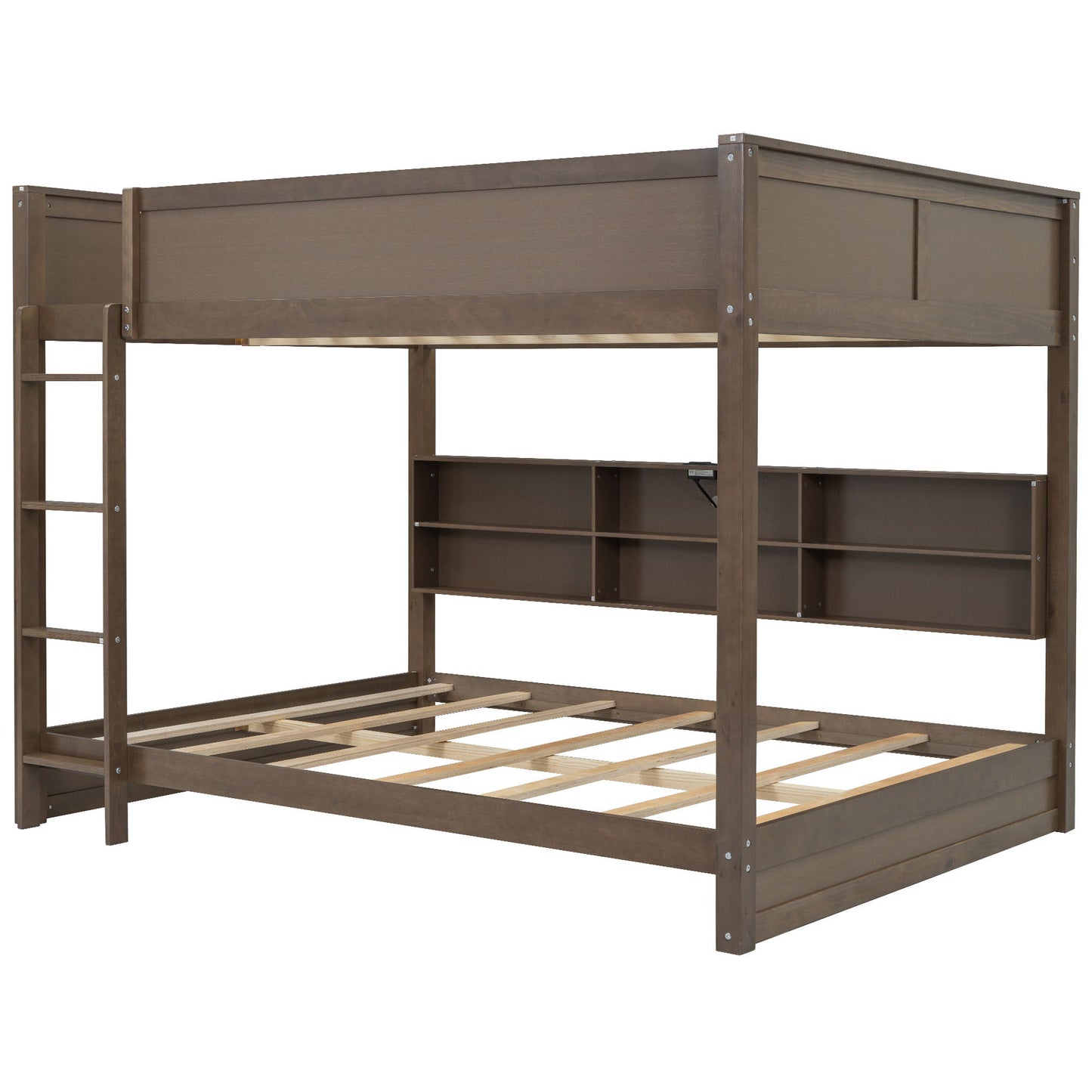 Bunk Bed With Storage Cabinets And USB Ports - The Sleep Loft - Online Mattress Showroom NYC