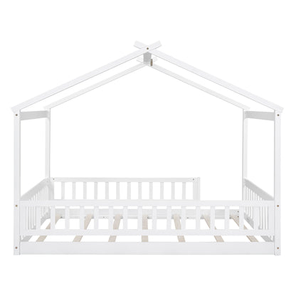 Bed House Bed Frame With Fence - The Sleep Loft - Online Mattress Showroom NYC