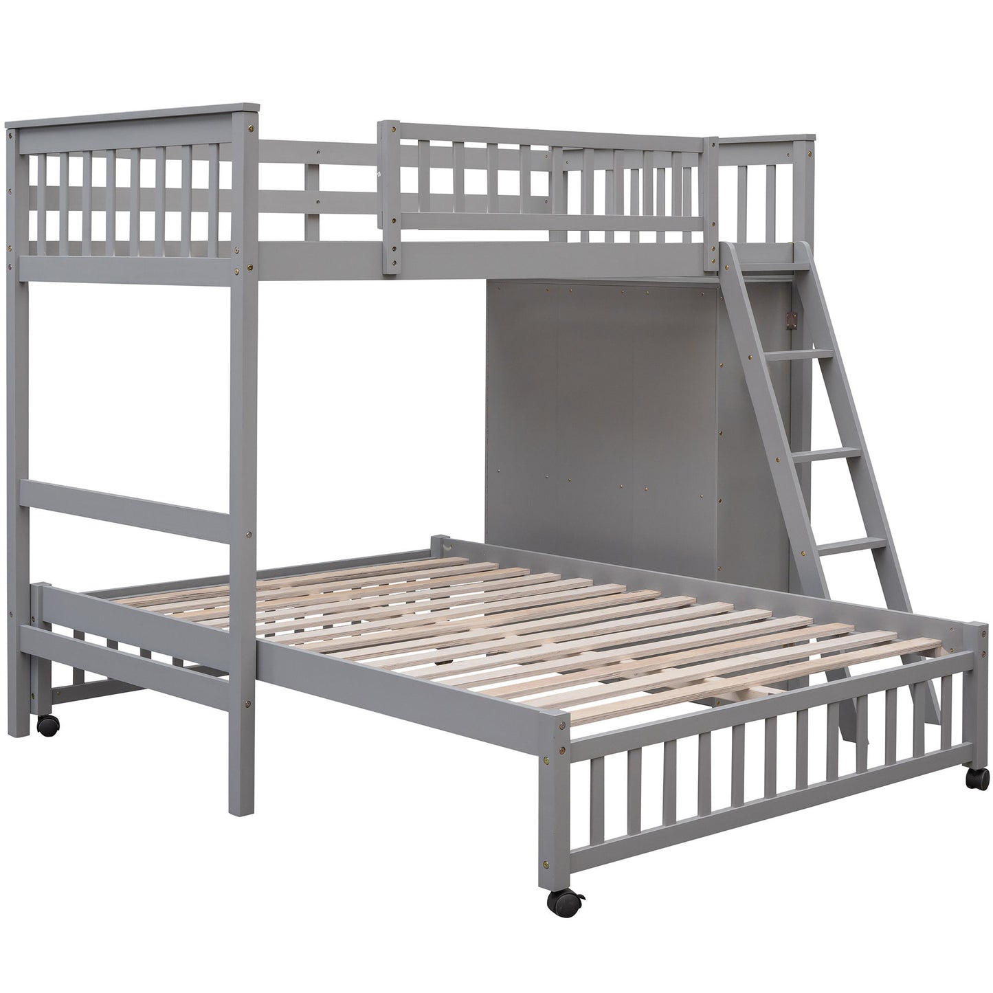 Bunk Bed With 6 Drawers And Flexible Shelves, Bottom Bed With Wheels - The Sleep Loft - Online Mattress Showroom NYC