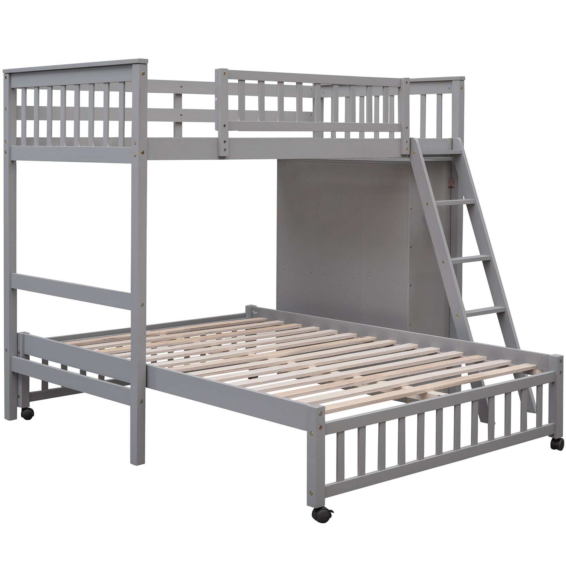 Bunk Bed With 6 Drawers And Flexible Shelves, Bottom Bed With Wheels - The Sleep Loft - Online Mattress Showroom NYC