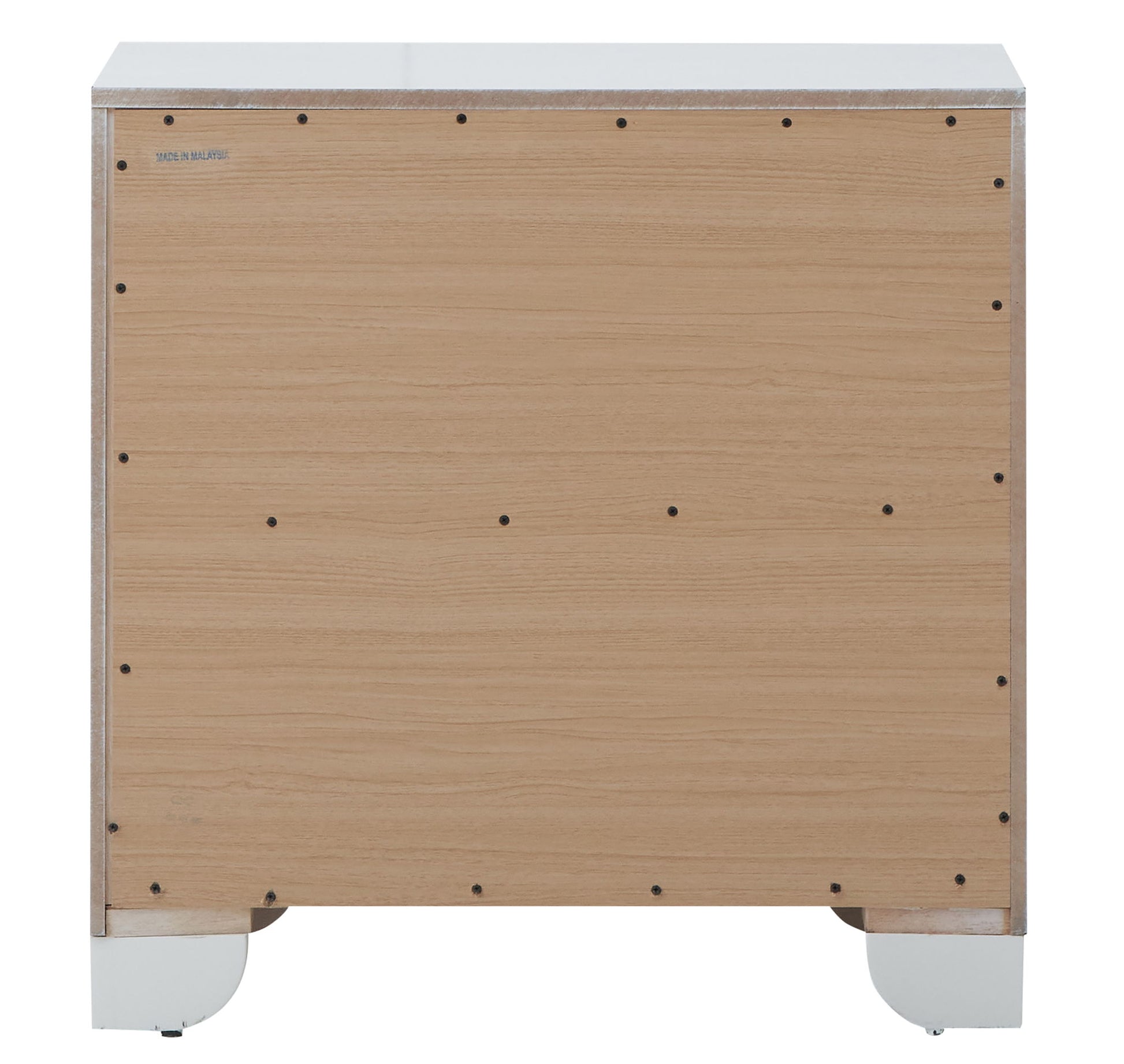 Contemporary Nightstand - Silver Champagne - Particle Board - The Sleep Loft - Online Mattress Showroom NYC