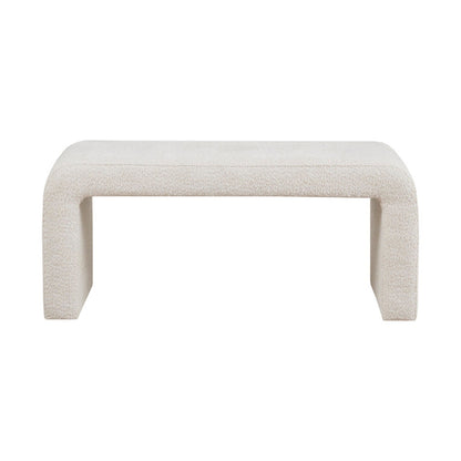 Modern Contemporary Boucle Waterfall Bench - The Sleep Loft - Online Mattress Showroom NYC