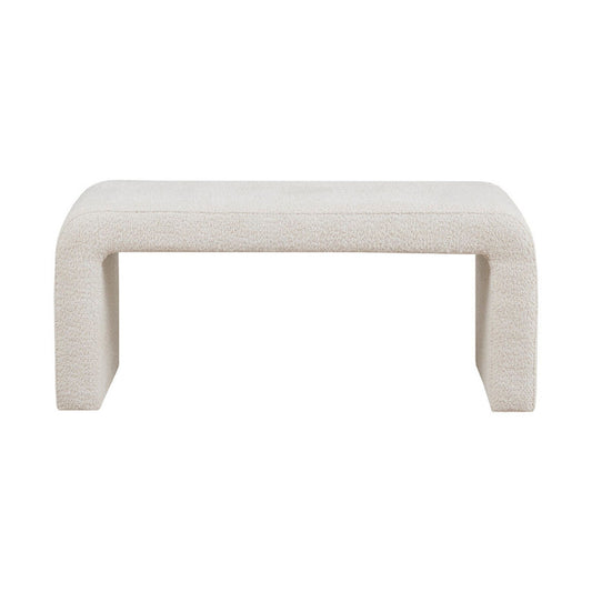 Modern Contemporary Boucle Waterfall Bench - The Sleep Loft - Online Mattress Showroom NYC