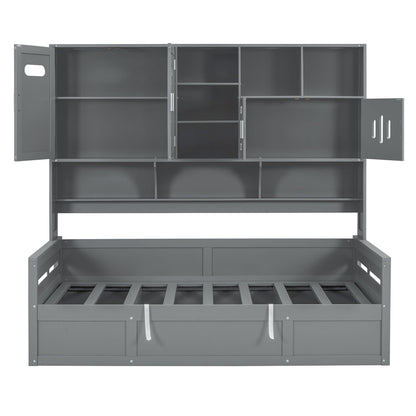 Daybed With All-In-One Cabinet And Shelf - The Sleep Loft - Online Mattress Showroom NYC
