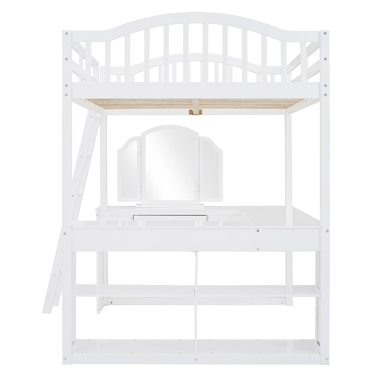 Loft Bed With Drawers, Cabinet, Shelves With Desk - The Sleep Loft - Online Mattress Showroom NYC