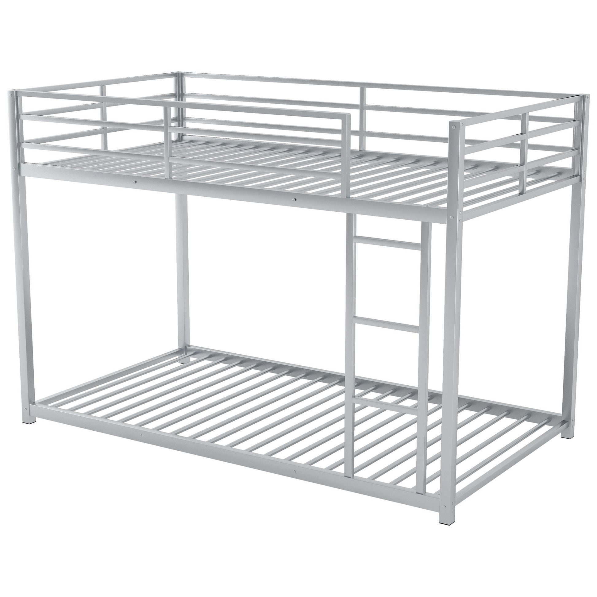 Metal Bunk Bed, Low Bunk Bed With Ladder - The Sleep Loft - Online Mattress Showroom NYC